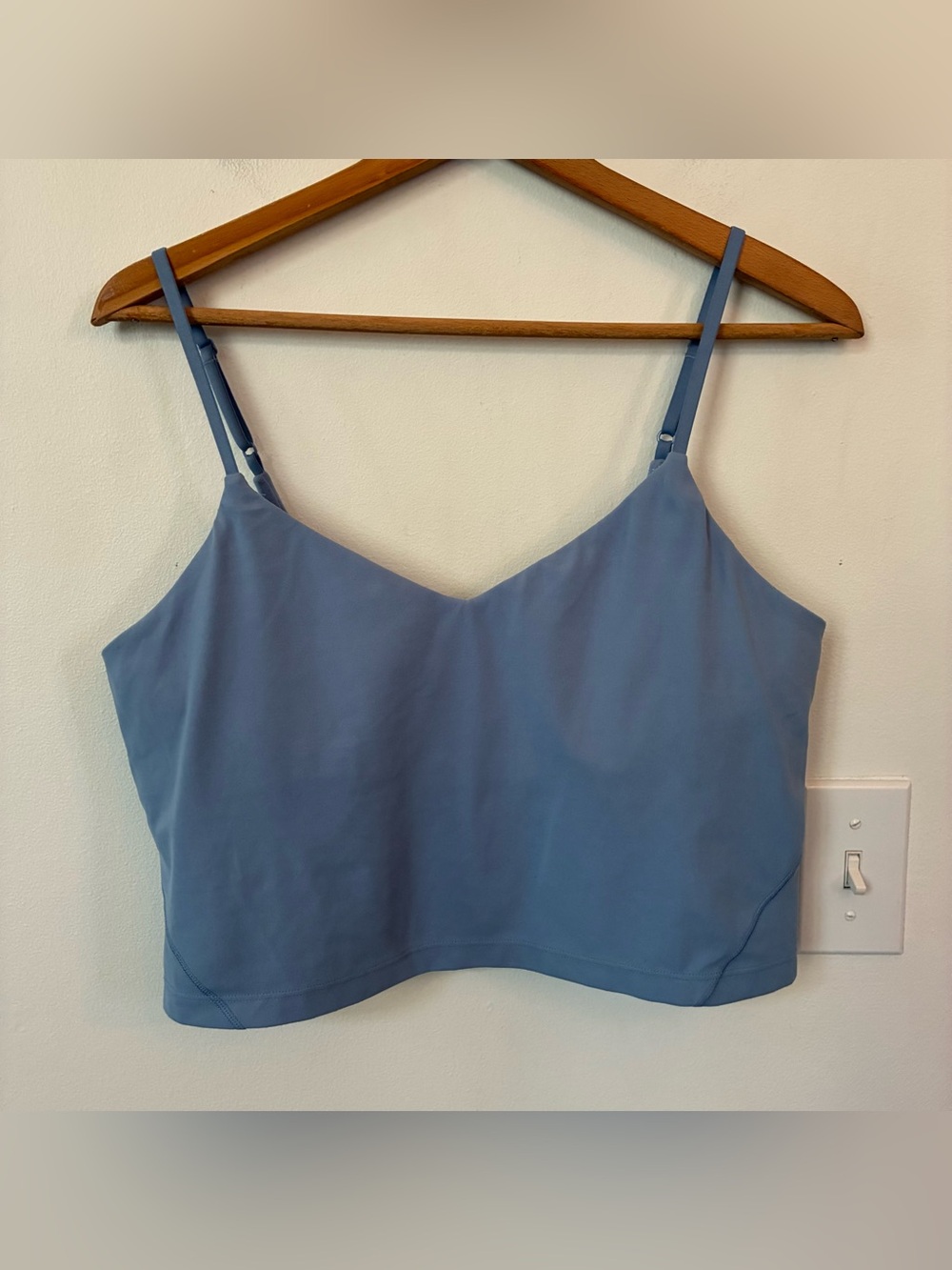 Lululemon Align Cropped Cami Tank Top Light Support, A/B Cup Blue Willow - Picture 5 of 9